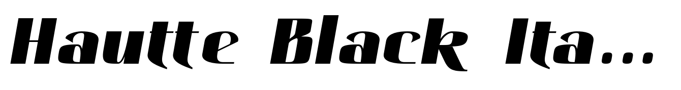Hautte Black Italic